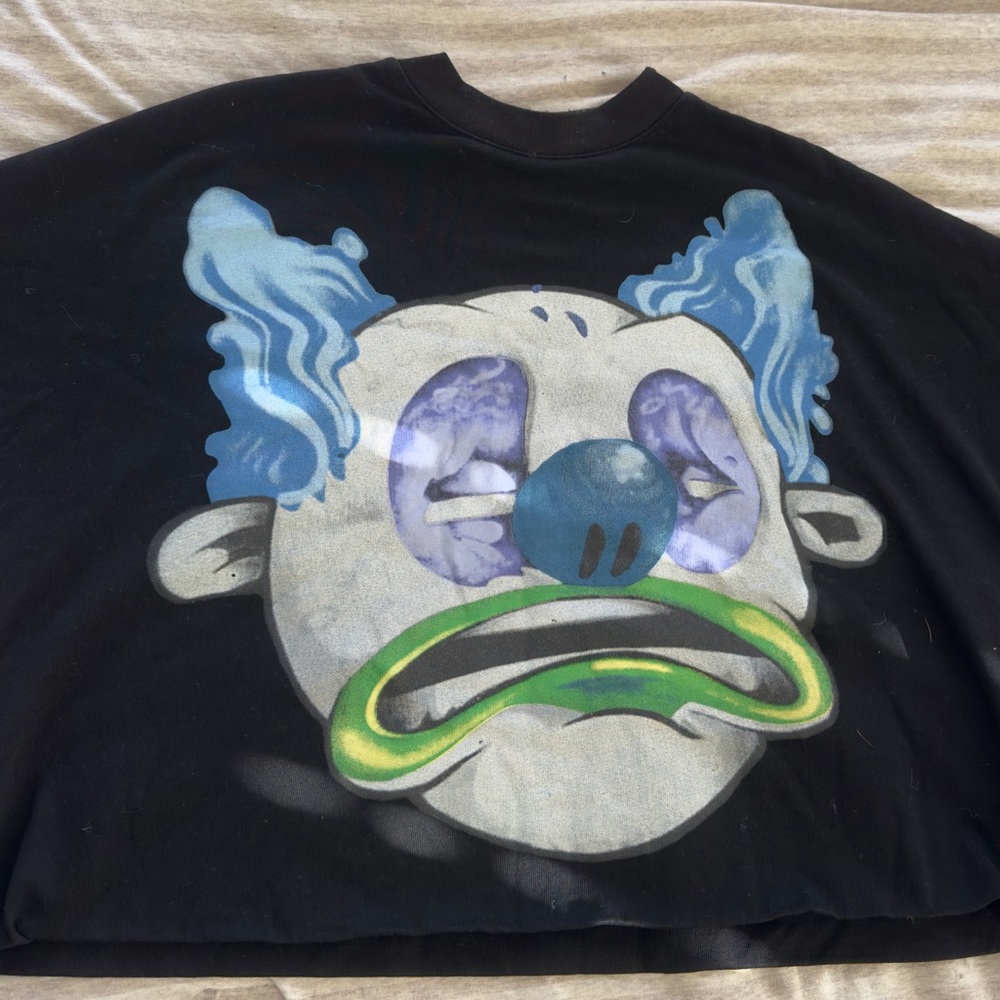 Men's Black Graphic Clown Tee